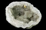 Keokuk Quartz Geode with Dolomite Crystals (Half) - Illinois #144763-2